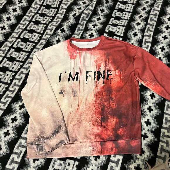 Sweatshirt, Halloween, fake gore, NWOT - Picture 2 of 7